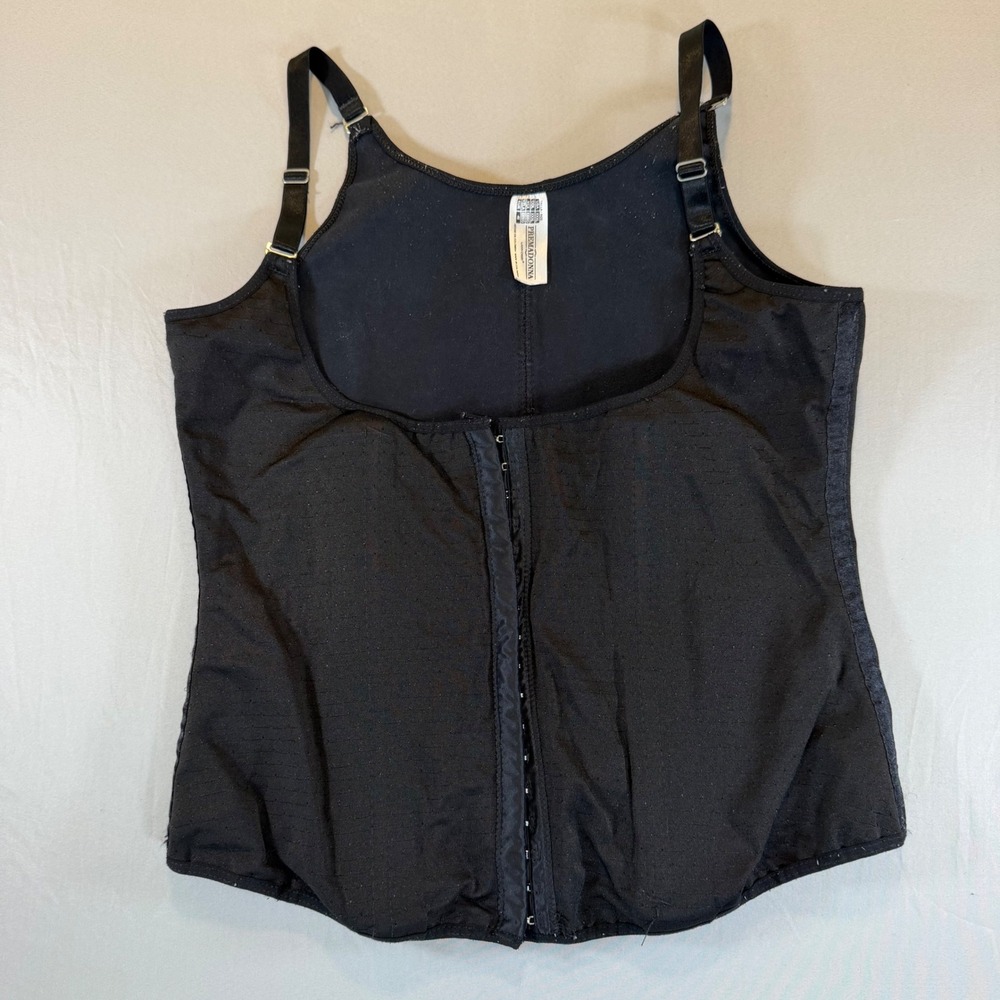 Ann Chery Premadonna‎ Waist Cincher Vest Black Shapewear XXXL Made in Colombia